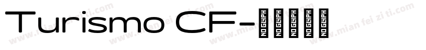 Turismo CF字体转换